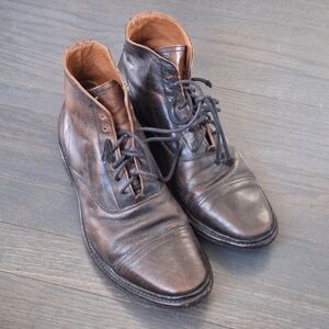 Frye Brown Leather lace up boots 8.5